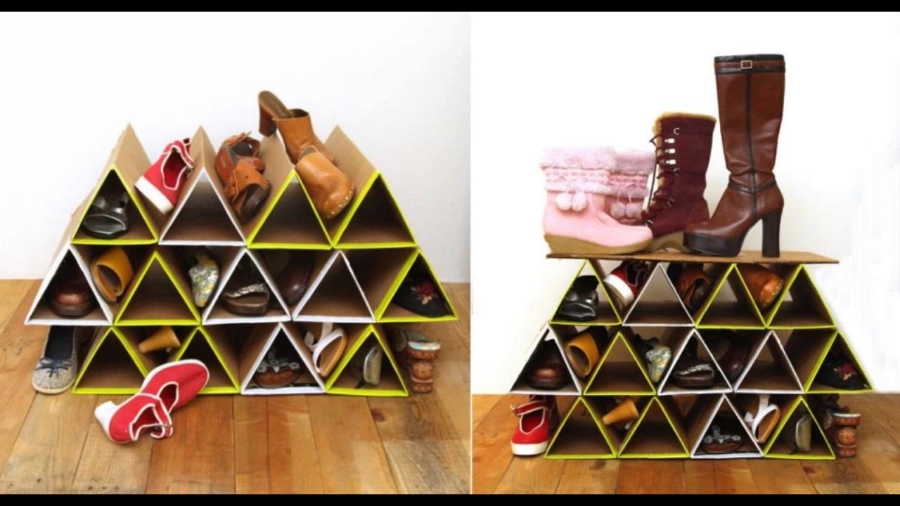 Shoe organizer homemade - Organizador de zapatos hecho en casa