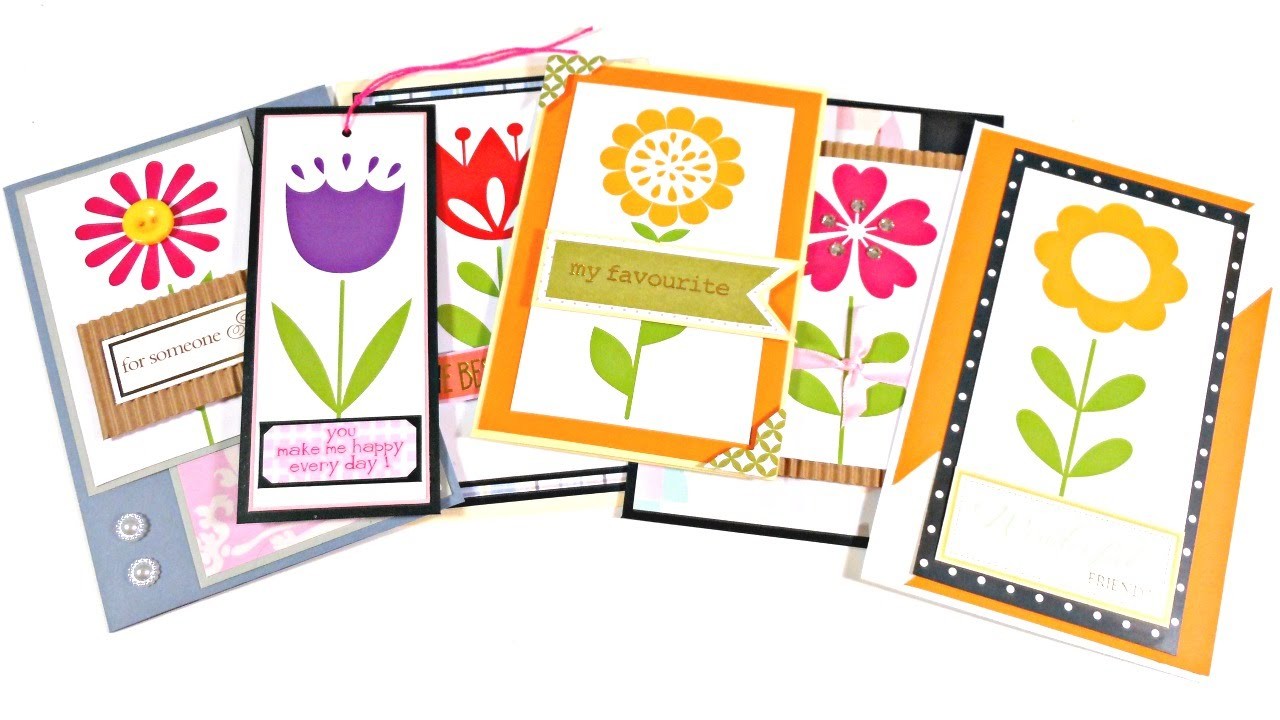 "Bienvenida Primavera" 6 Ideas para hacer tarjetas con flores | CardMaking | Mundo@Party