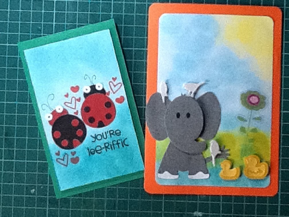 Cómo hacer tarjetas de animales scrapbook. DIY easy animal cards