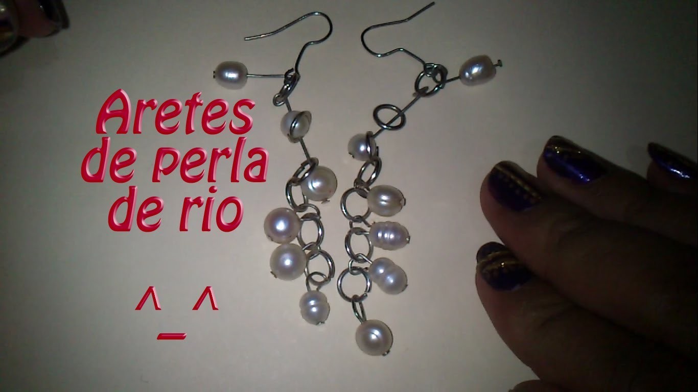 Hazlo tu mism@ DIY 8: Aretes de perla rio Modernos!!!