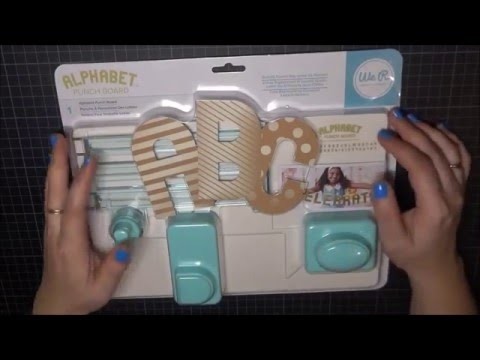 UNBOXING. Probamos la Alphabet Punch Board de We R Memory keepers