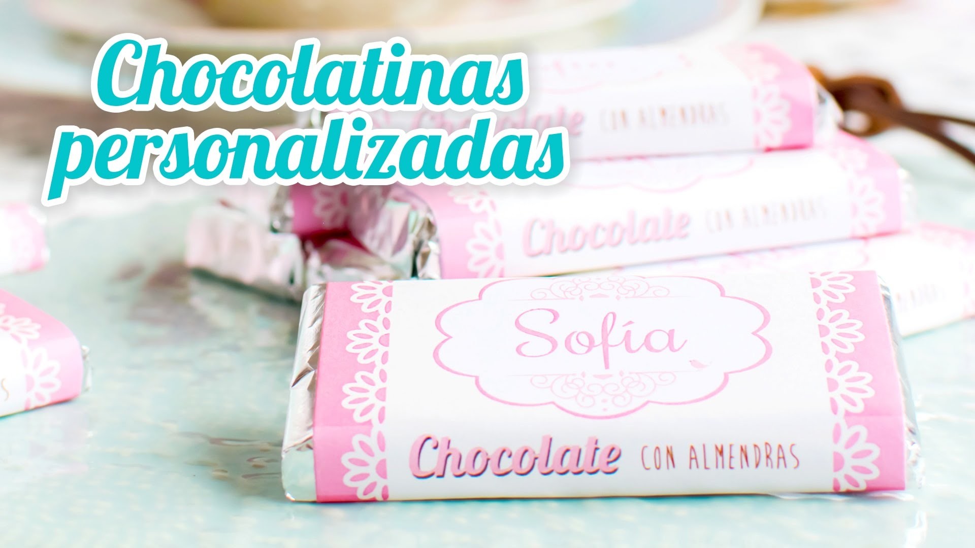 Chocolatinas personalizadas - Idea rápida | #14 Mesa dulce para Baby Shower | Quiero Cupcakes!