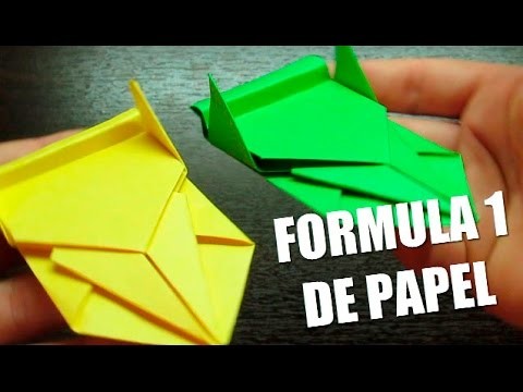 Como hacer un AUTITO de papel FORMULA 1 Super Cool | Figuras de papel (Muy fácil)