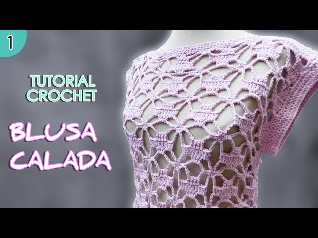Como tejer una blusa o remera a crochet para mujer (1.2)