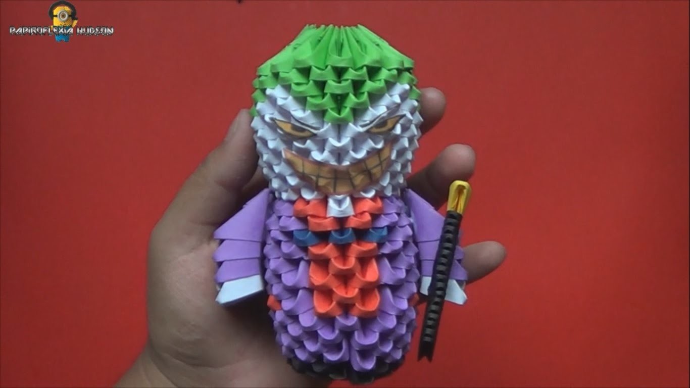 Origami 3D Mini Joker