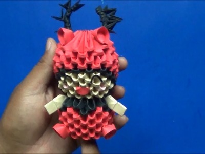 Origami 3D Niño reno