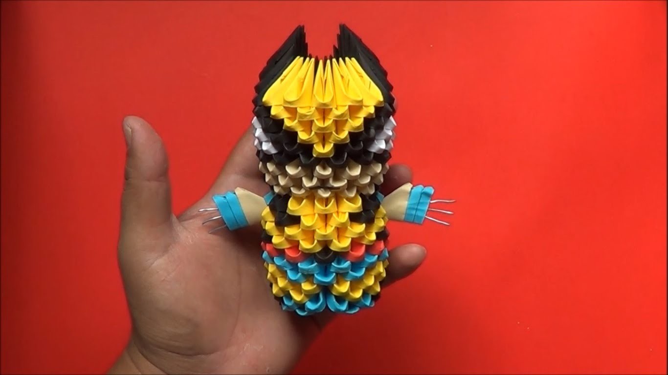 Origami 3D Wolverine