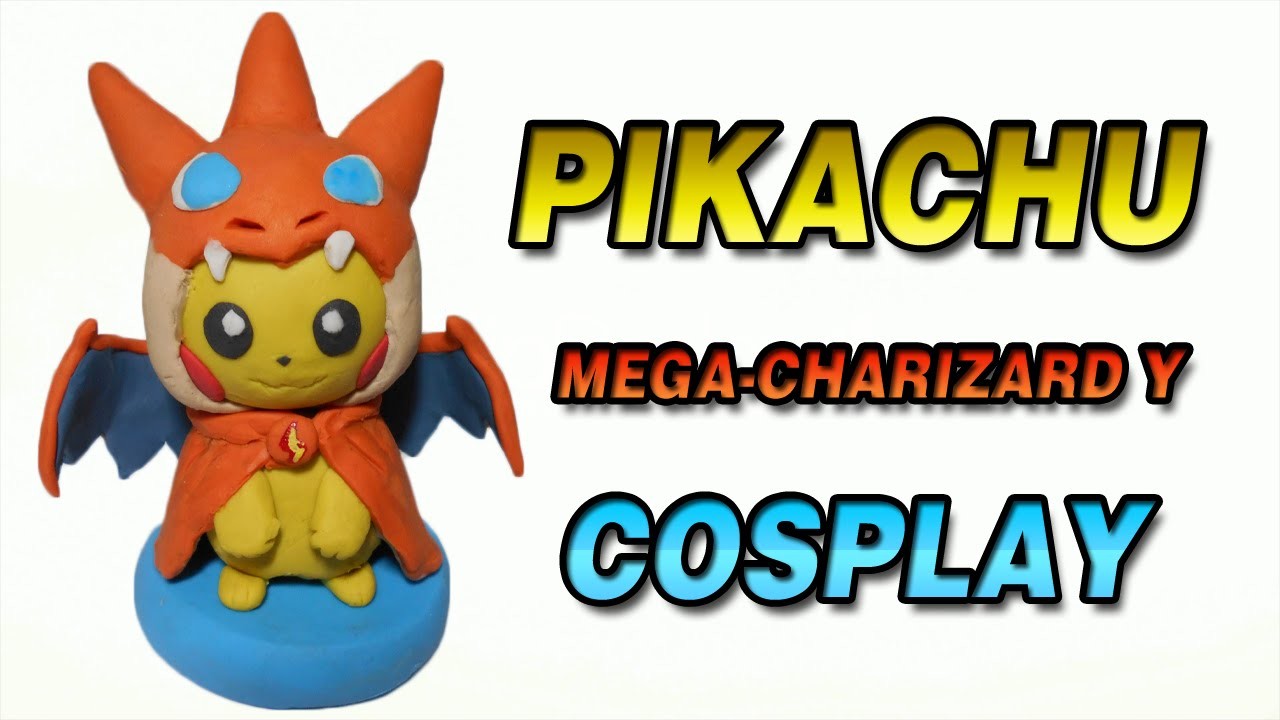 Pokemon | Pikachu Mega-Charizard Y Cosplay Clay Tutorial | Plastilina