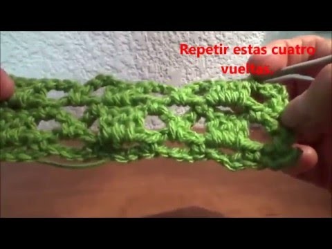 Puntada fàcil a crochet. Muestra No. 6