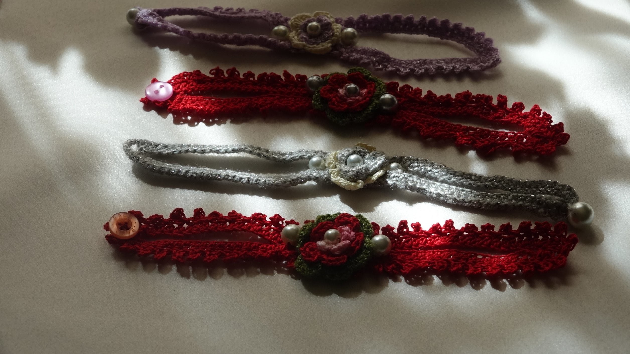 Como tejer una pulsera - How to crochet a bracelete
