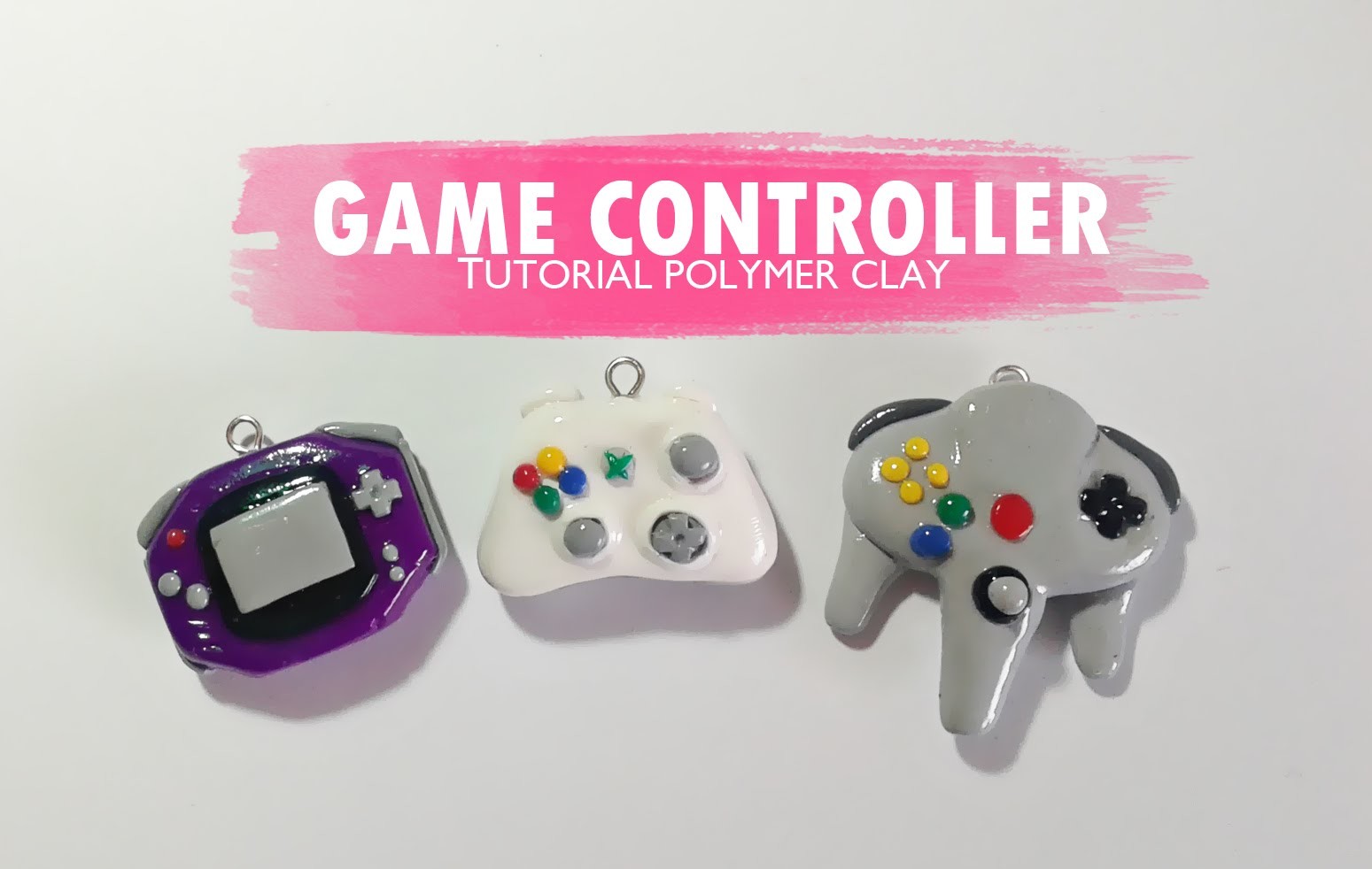 Game Controller Polymer Clay Tutorial. Controlador de Videojuegos. N64. XBOX360. GBA