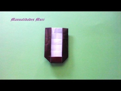 Origami. Alphabet. Letter U. Lettre U. Letra U