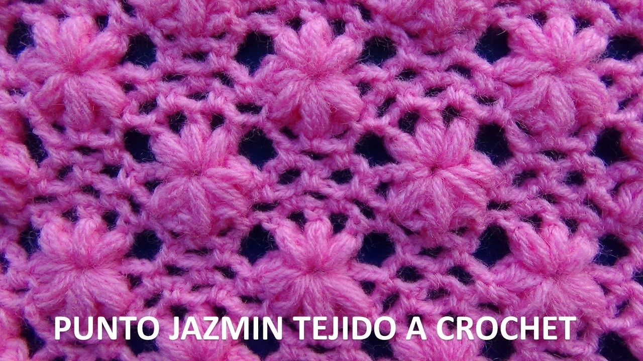 Punto tejido a crochet # 3 para colchitas de bebe - points crocheted