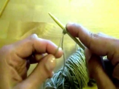 Técnica de tricot - montar puntos (derecho)