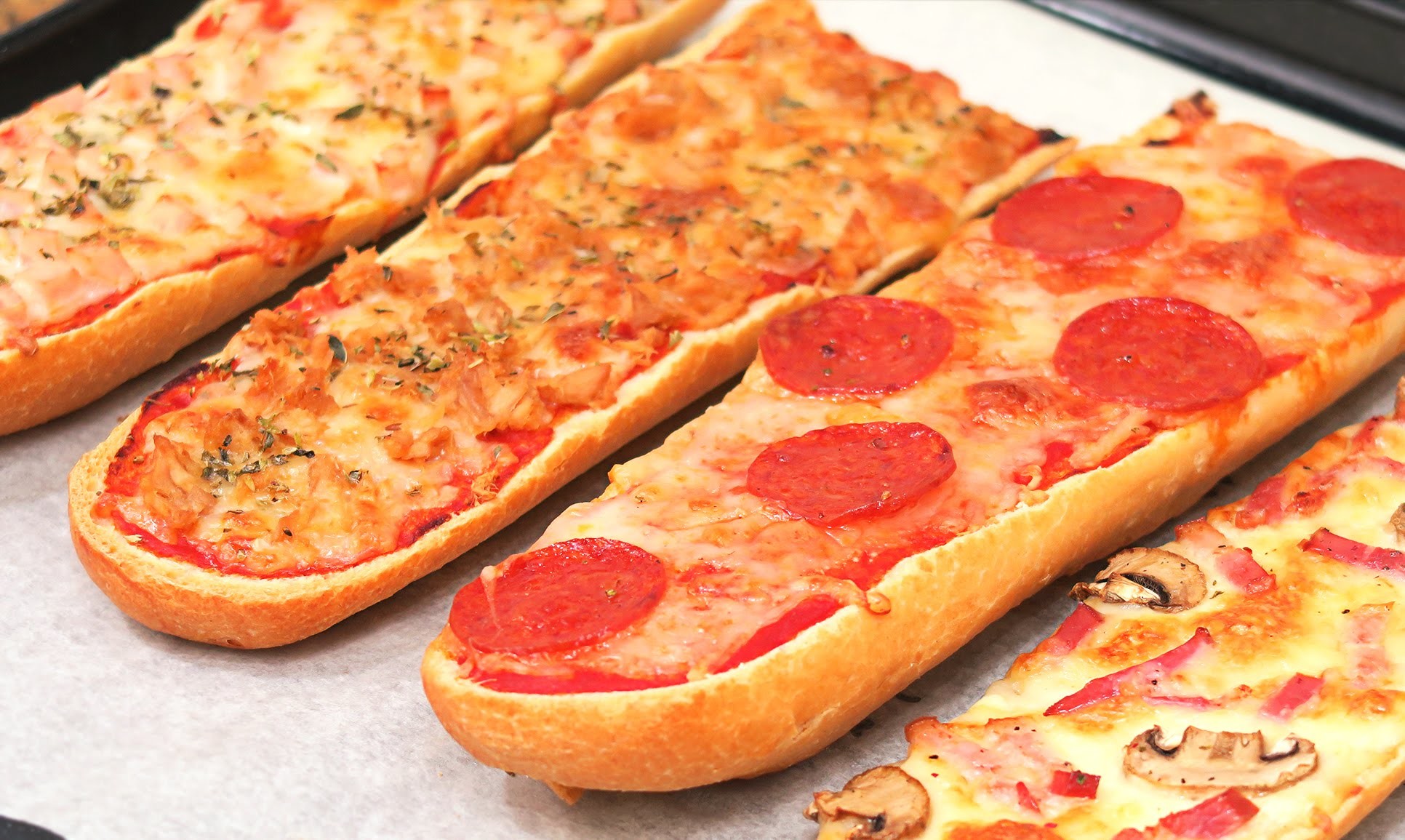 4 Tipos de Pizza Fáciles y Rápidas de hacer con Pan
