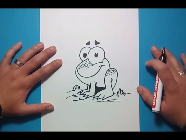 Como dibujar una rana paso a paso 5 | How to draw a frog 5