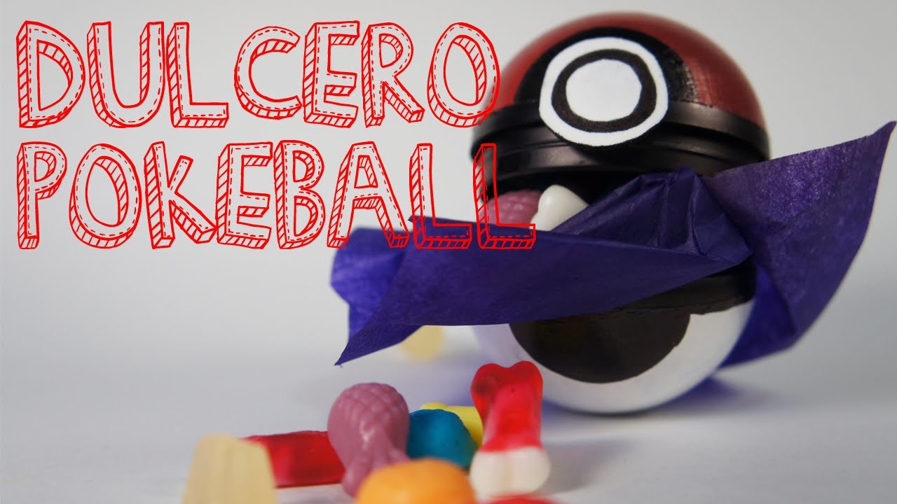 Cómo hacer un dulcero Pokeball feat FIELTROPIEZOS (manualidades recicladas)