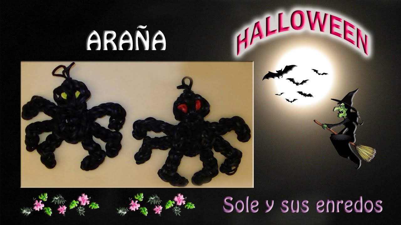 Cómo hacer una Araña para Halloween con gomitas elásticas