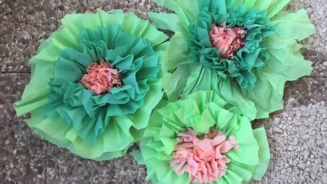 Cómo hacer una flor crepe
