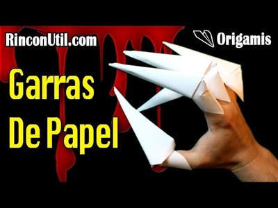 Cómo hacer unas Garras de papel ó Garras Origami
