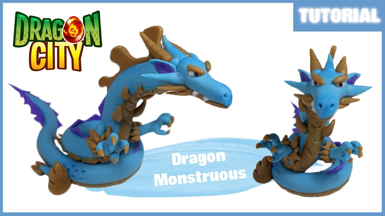 Dragon City ✰ Dragon Monstruous (Fase 3) Polymer Clay Tutorial ✰ Porcelana Fría