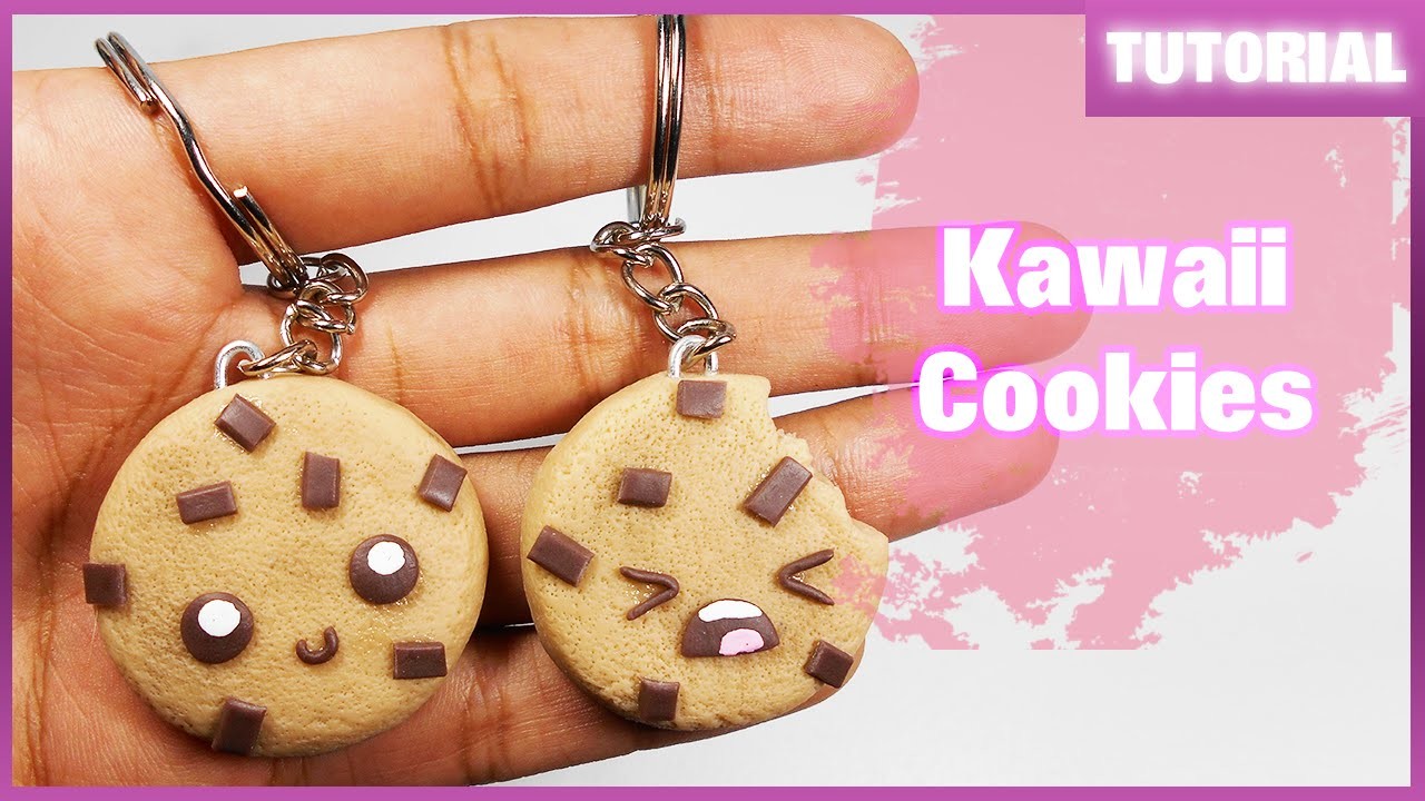 Kawaii Cookies - Charms ✰ Tutorial ✰ Polymer Clay ✰ Porcelana Fría