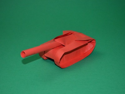 Origami Papel Tanque