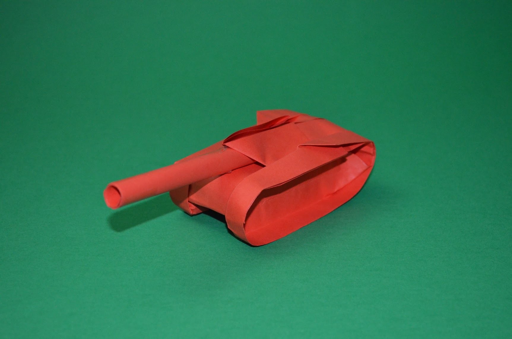 Origami Papel Tanque