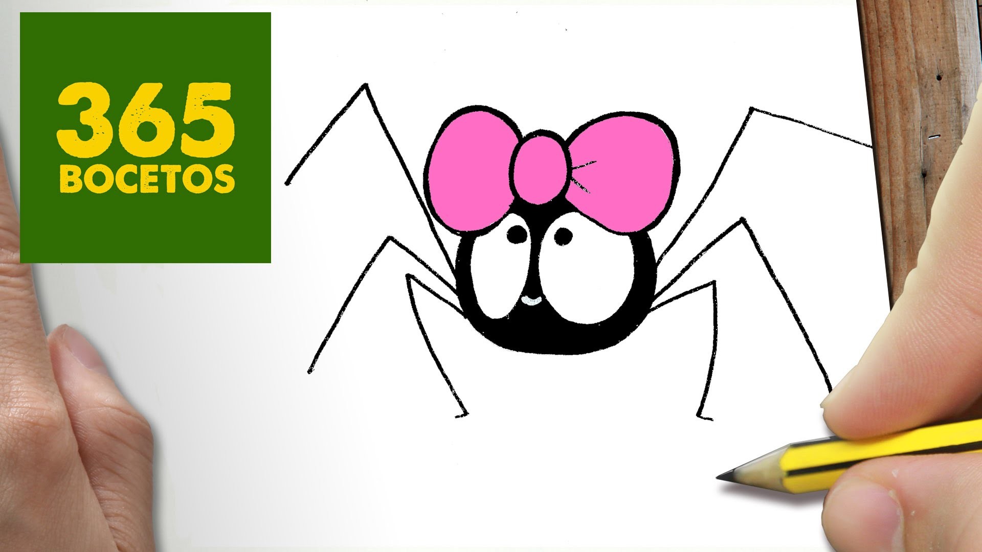 COMO DIBUJAR ARAÑA KAWAII PASO A PASO - Dibujos kawaii faciles - How to draw a SPIDER