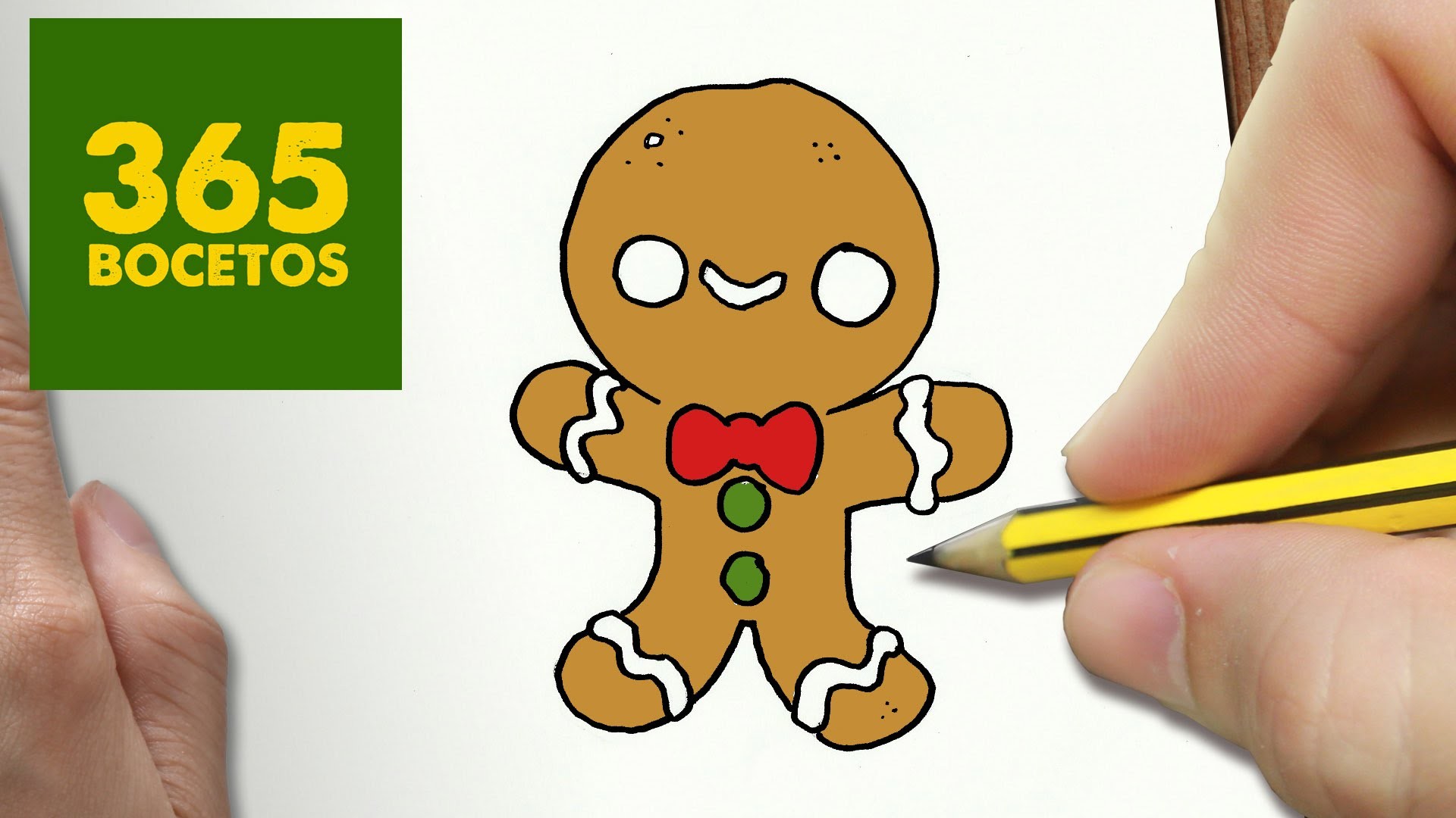 COMO DIBUJAR GALLETA PARA NAVIDAD PASO A PASO: Dibujos kawaii navideños - How to draw a cookie