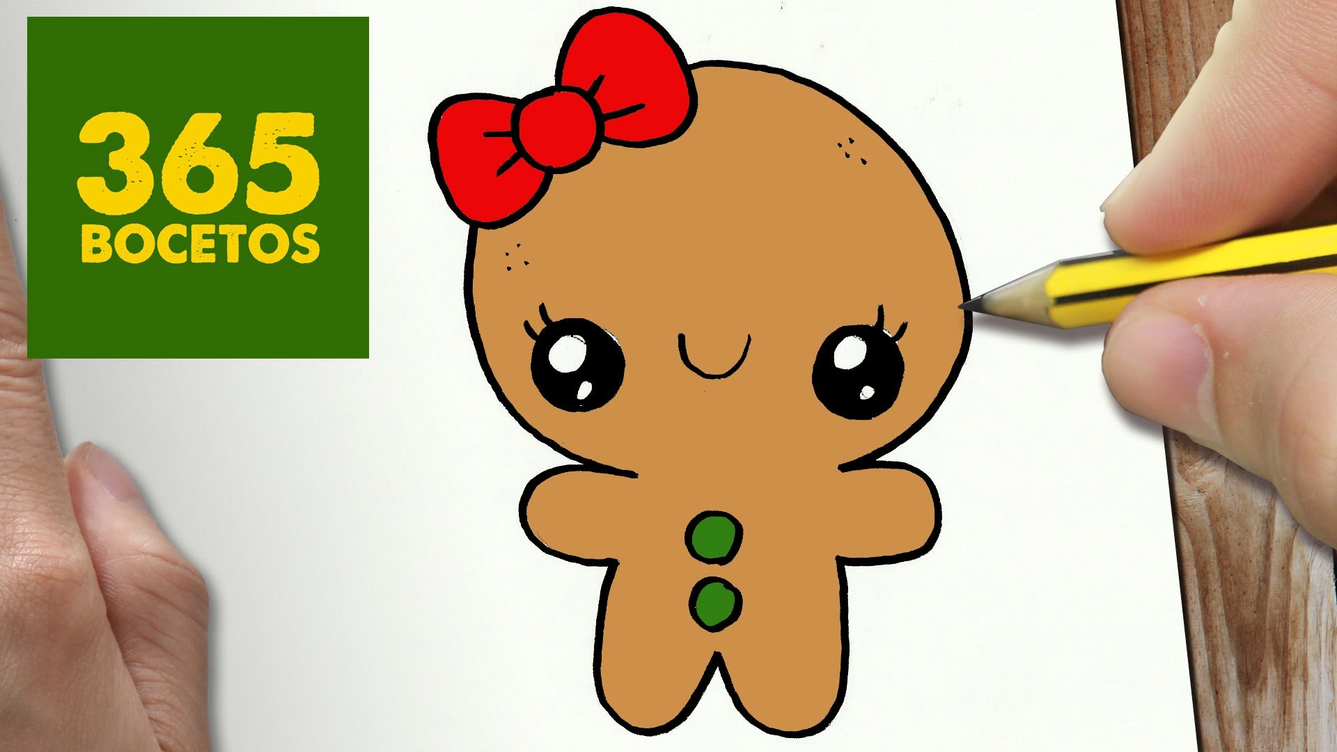 COMO DIBUJAR UN GALLETA PARA NAVIDAD PASO A PASO: Dibujos kawaii navideños - How to draw a cookie