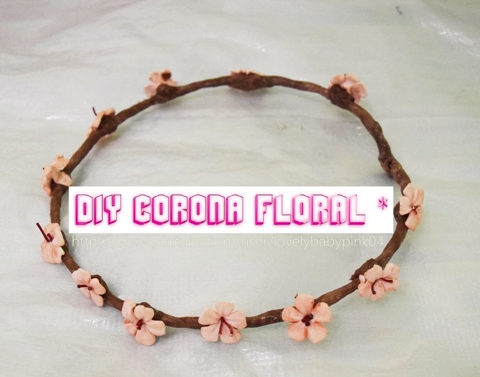 Como hacer flores de porcelana fria - Corona de flores - Crown of flowers