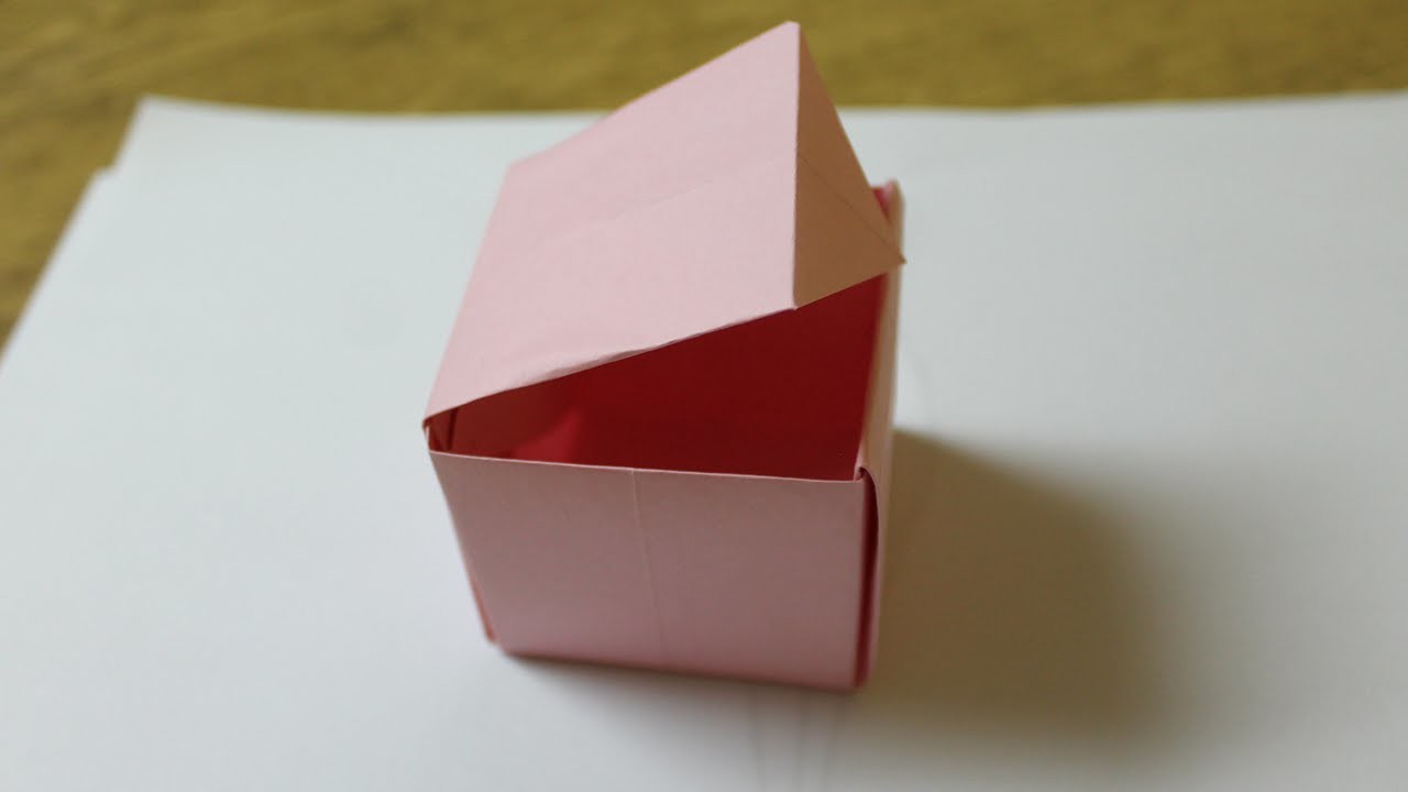 Como hacer una caja de papel con tapa