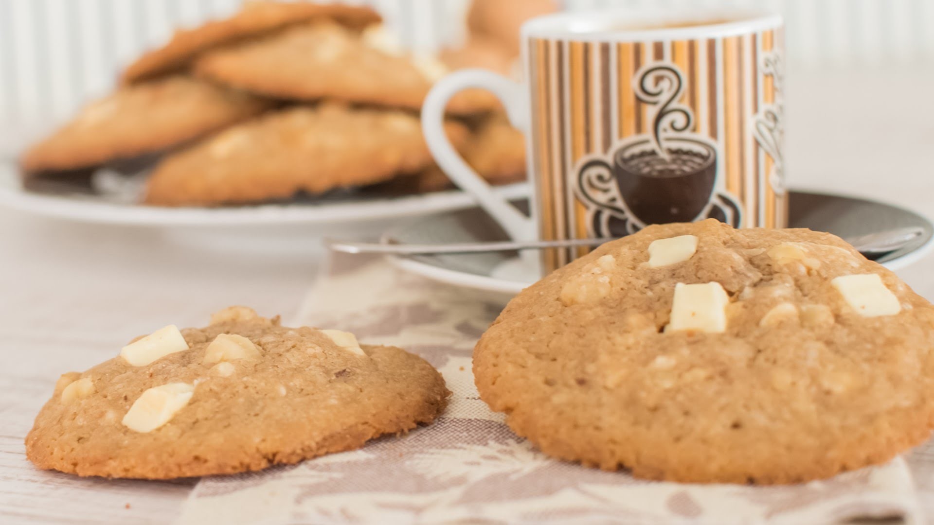 Cookies de chocolate blanco y nueces | Quiero Cupcakes!