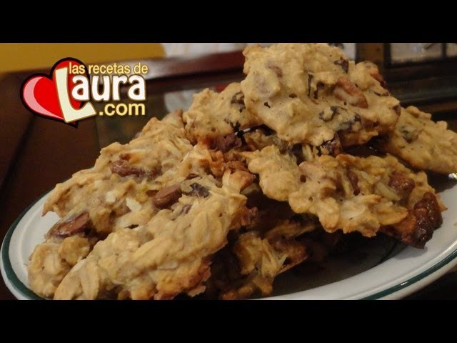 Galletas de Avena con Nuez y Dátiles - Oatmeal Pecan Cookies - Recetas de Navidad