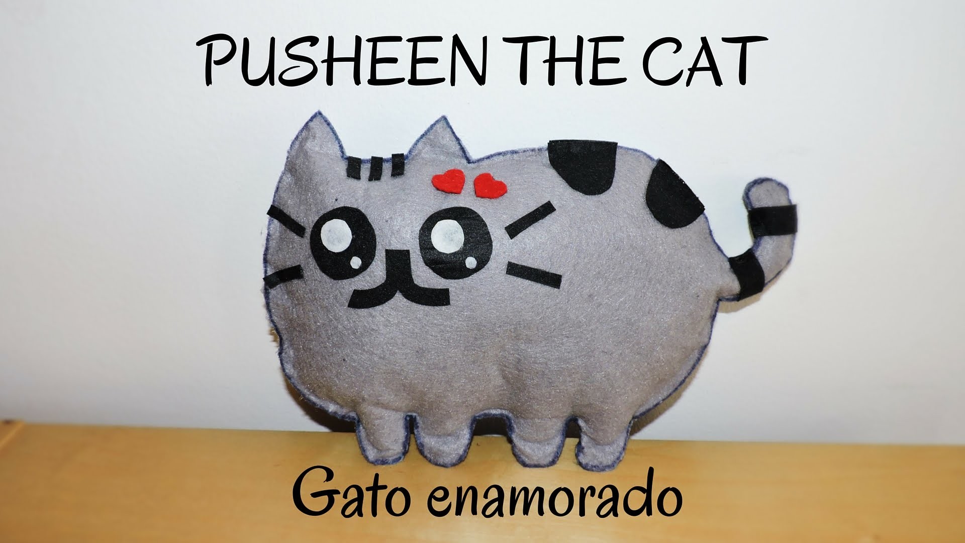PELUCHE GATO PUSHEEN THE CAT -  ENAMORADO . SIN COSER,  FÁCIL