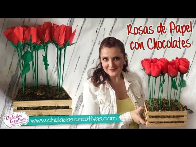 Rosas de Papel con Chocolates ideal para Mamá :: Chuladas Creativas