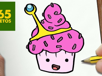 COMO DIBUJAR DULCE PRINCESA CUPCAKE PASO A PASO - Dibujos kawaii faciles - draw Princess Bubblegum