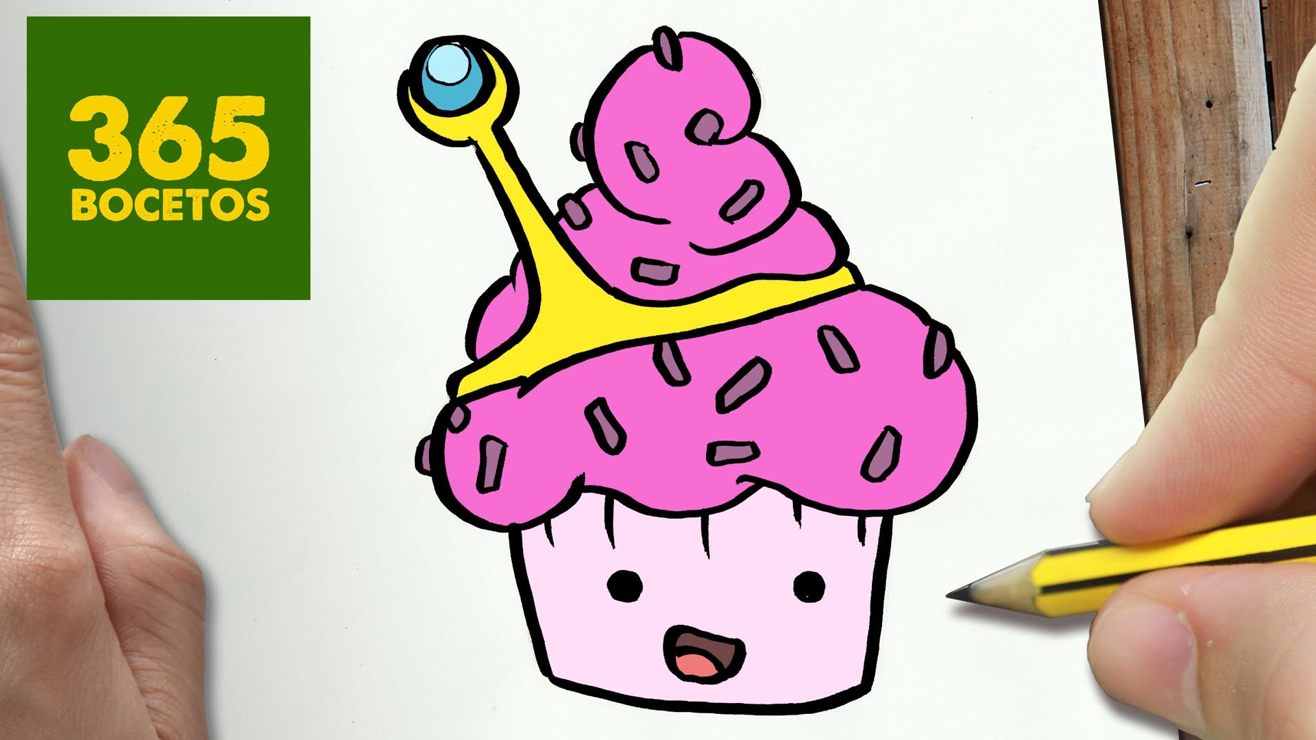 COMO DIBUJAR DULCE PRINCESA CUPCAKE PASO A PASO - Dibujos kawaii faciles - draw Princess Bubblegum