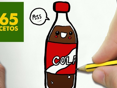 COMO DIBUJAR GASEOSA KAWAII PASO A PASO - Dibujos kawaii faciles - How to draw a SODA