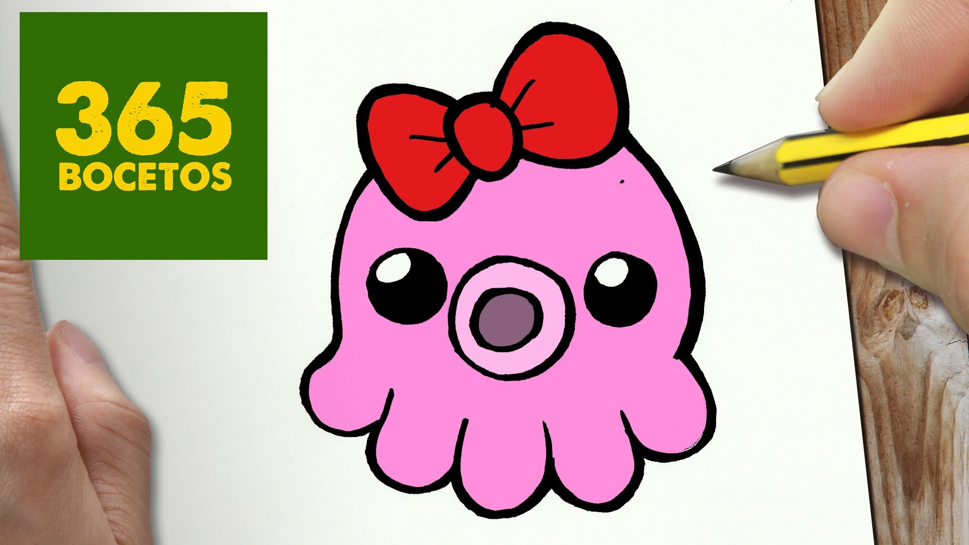 COMO DIBUJAR PULPO KAWAII PASO A PASO - Dibujos kawaii faciles - How to draw a octopus