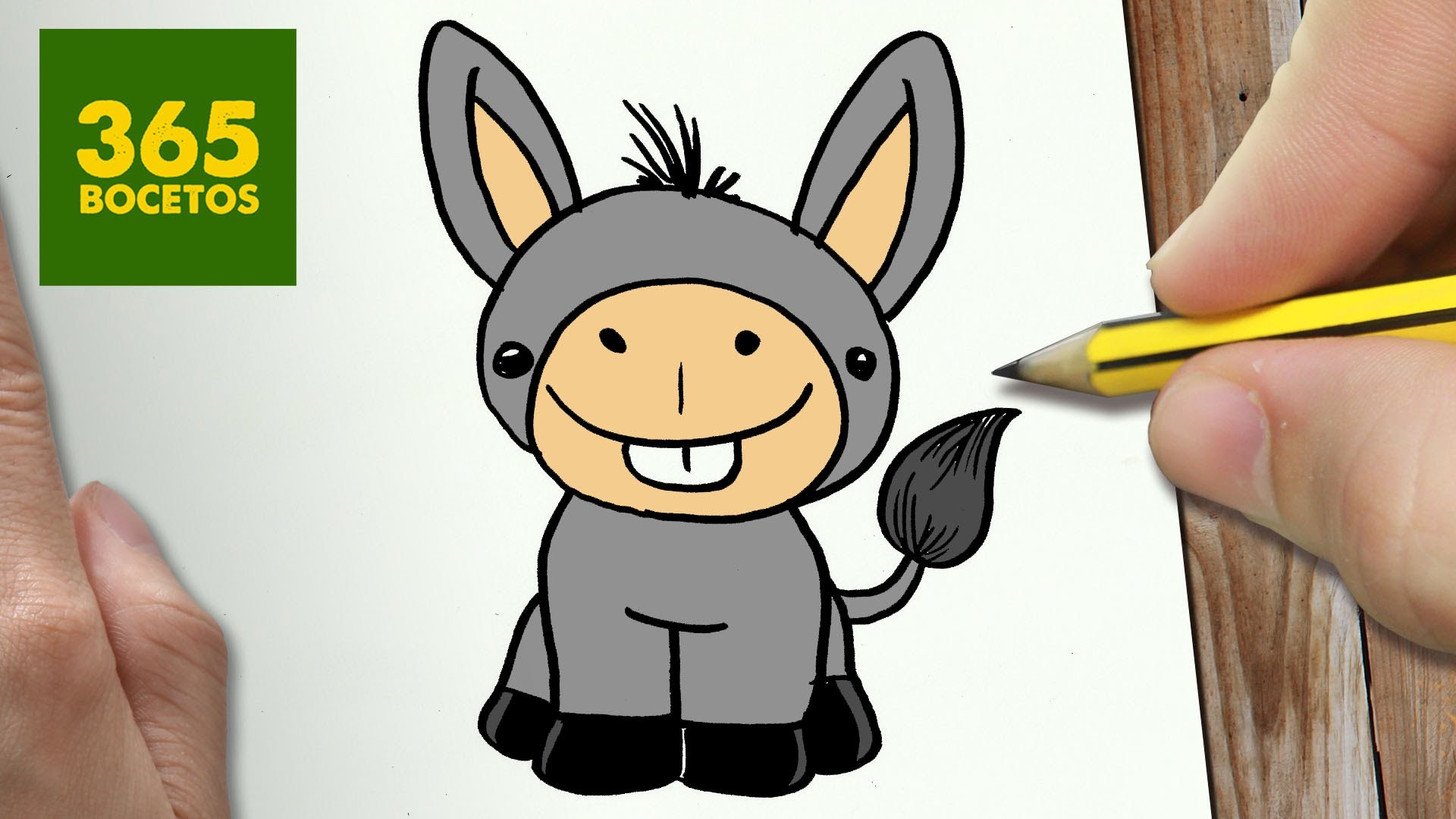 COMO DIBUJAR UN BURRO PARA NAVIDAD PASO A PASO: Dibujos kawaii navideños - How to draw a donkey