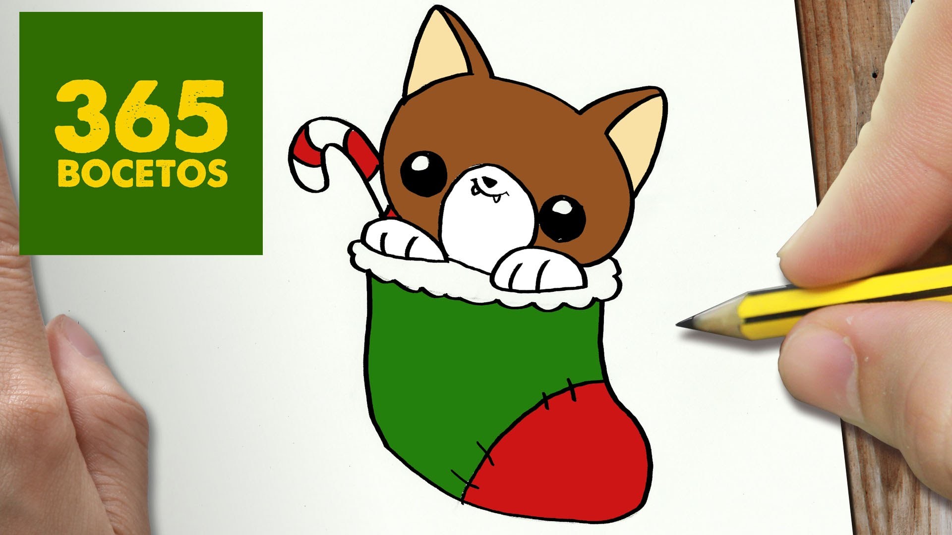 COMO DIBUJAR UN GATO PARA NAVIDAD PASO A PASO: Dibujos kawaii navideños - How to draw a cat