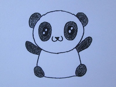 Cómo dibujar un oso panda