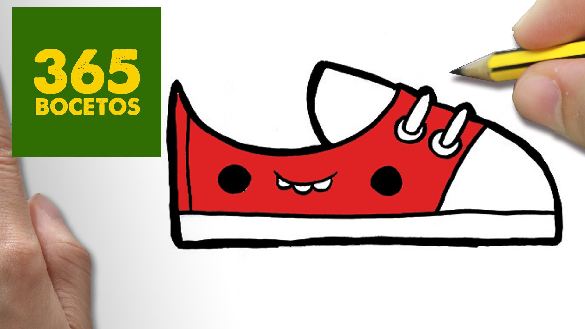 COMO DIBUJAR ZAPATILLAS KAWAII PASO A PASO - Dibujos kawaii faciles - How to draw a SNEAKERS