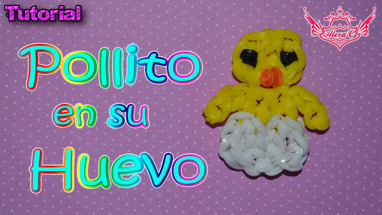 ♥ Tutorial: Pollito en un huevito de gomitas (Sin Telar)| Only Hook ♥