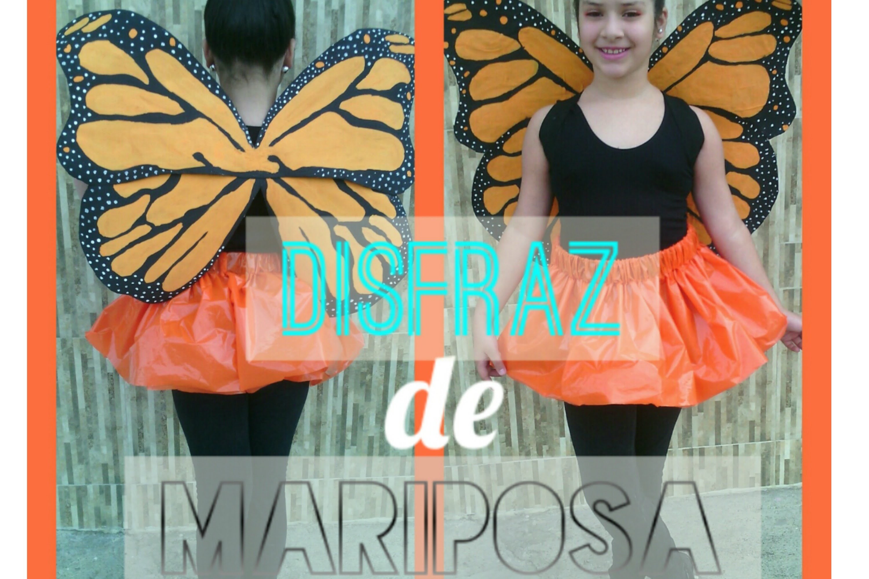 Como hacer un disfraz de mariposa - Material reciclado | Marialis