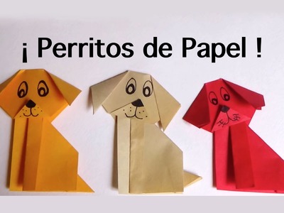 Como hacer un Perro de papel - Origami - Facil.