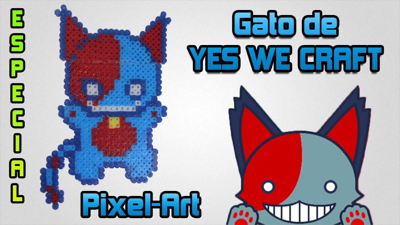 ✰ ESPECIAL ✰ Speed Pixel Art | Gato de Yes We Craft! (◕‿◕) | Perler Beads