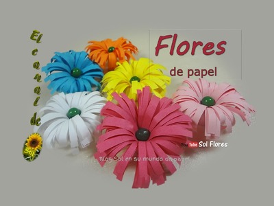 Flores de papel - paper flowers